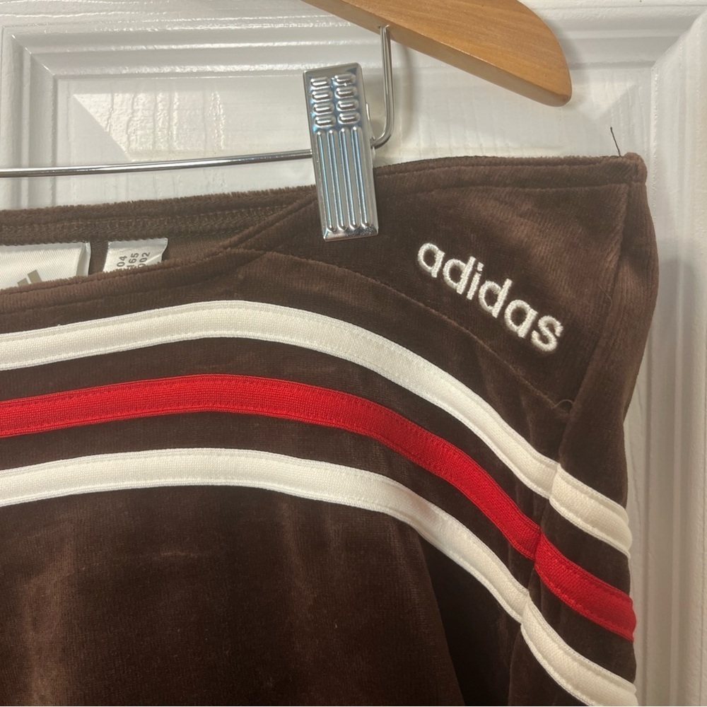 Adidas Vintage Rare 2004 Brown Track Pants with Stripes size XL - Picture 3 of 12